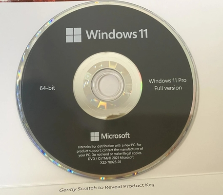 HDR 마이크로 소프트 윈도우 11 OEM 소프트웨어 DVD 팩은 키를 잠급니다