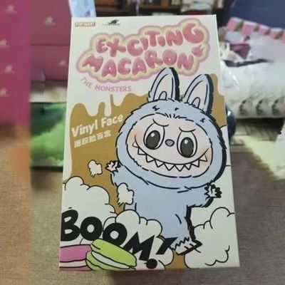 오리지널 정통 팝마트 랩부 몬스터 매커론 좌석 블라인드 박스 피규어 펄스 인형 귀여운 장난감 미스터리 박스