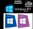 100% 진짜 Windows 8.1 1장의 PC 설치를 위한 직업적인 소매 상자 활성화 부호 1 열쇠