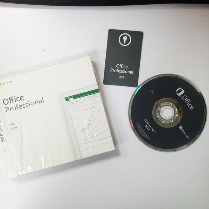 다수 언어 사무실 2019년 마이크로소프트 직업적인 키 코드 DVD 포장 고유 소프트웨어