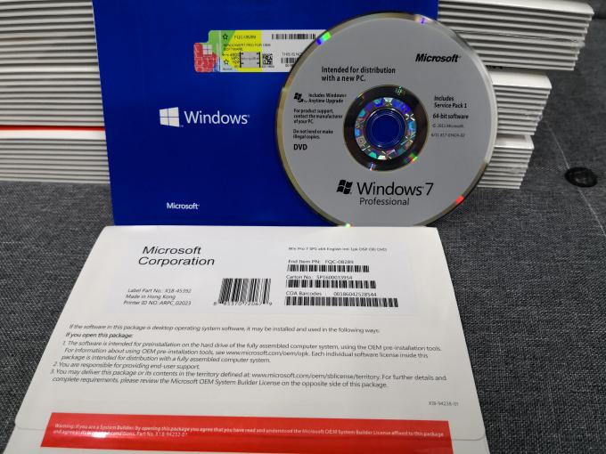 생활 시간 보장 Microsoft Windows 7 전문가 OEM 포장 가득 차있는 버전