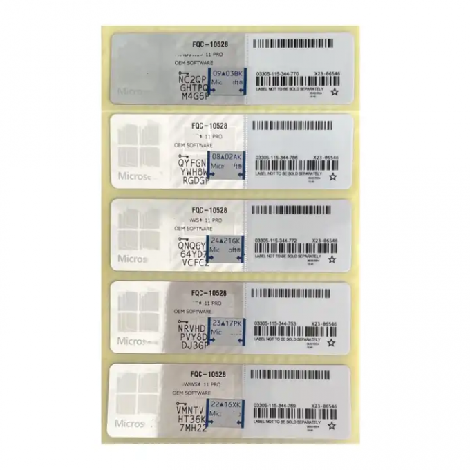 윈 11 전문 키 온라인 활성화 윈 11 전문 OEM 라이선스 COA 스티커 0